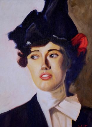 Sargent_Madame met zwarte hoed